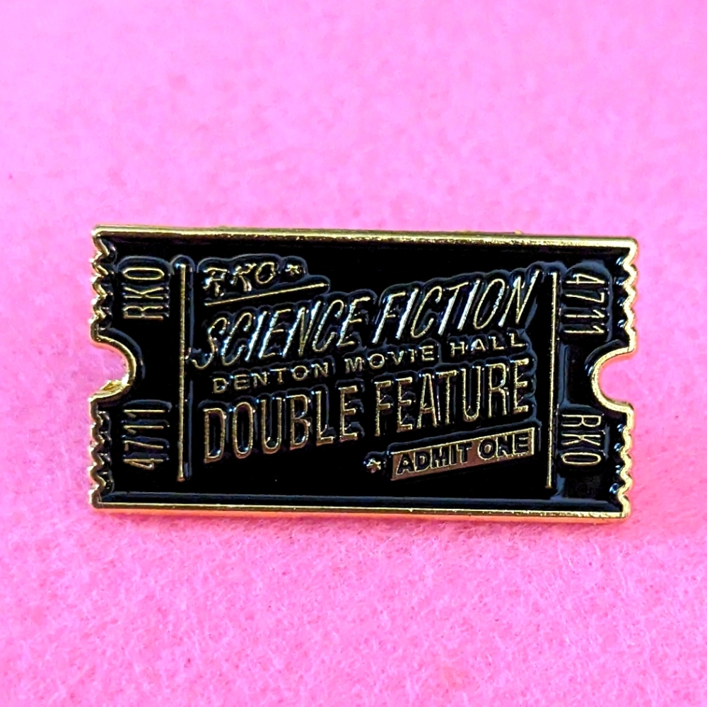 Rocky Horror Ticket Pin - Science Fiction Double Feature